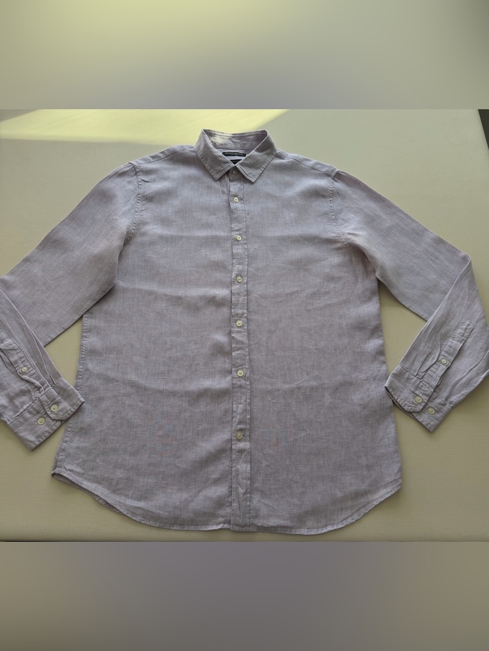 Banana Republic Men's Button-Down Shirt - Light Lavender